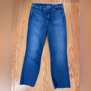 MOTHER hustler ankle fray Jeans EUC SIZE 29